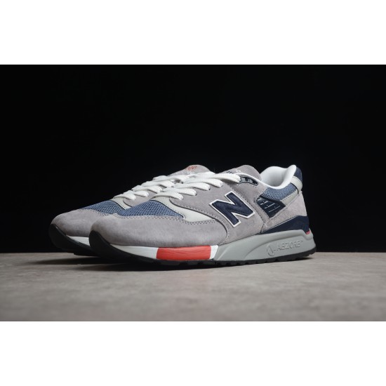 New Balance 998 Grey Navy Red'  M998GNR