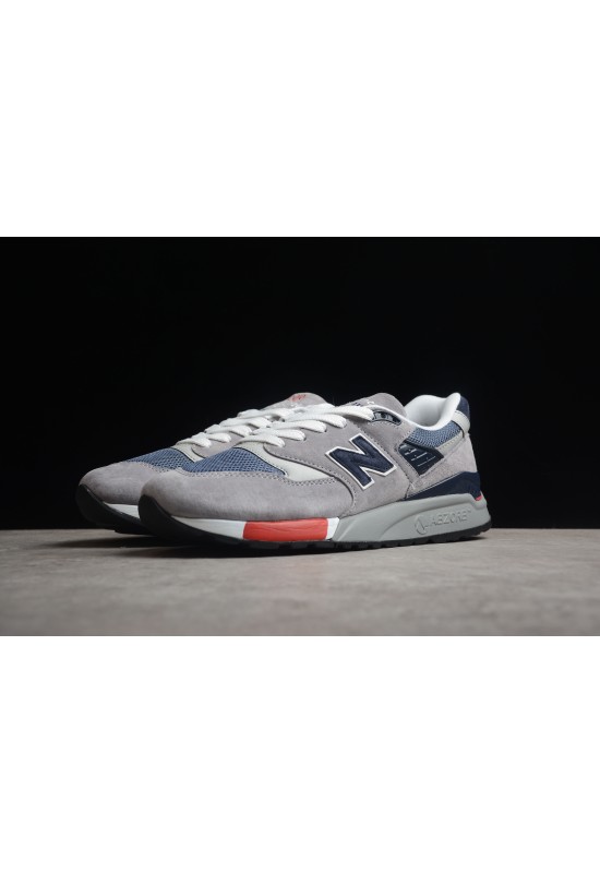 New Balance 998 Grey Navy Red'  M998GNR