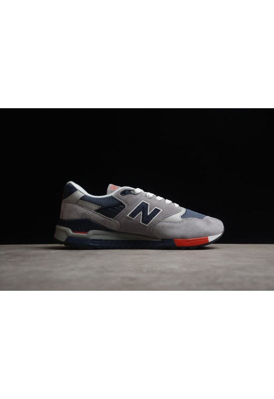 New Balance 998 Grey Navy Red'  M998GNR