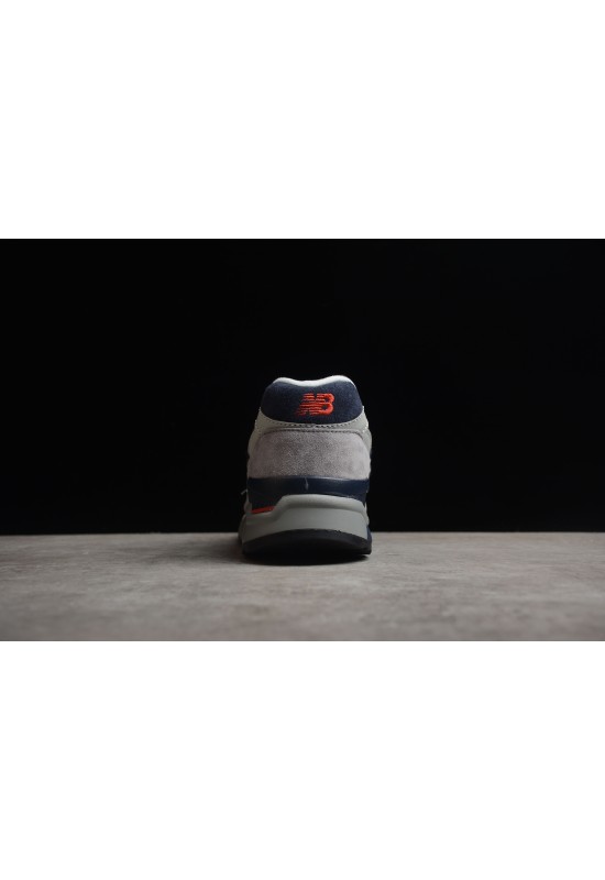 New Balance 998 Grey Navy Red'  M998GNR